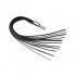 Extreme Twilight Flogger - Silicone Estim Attachment - Black