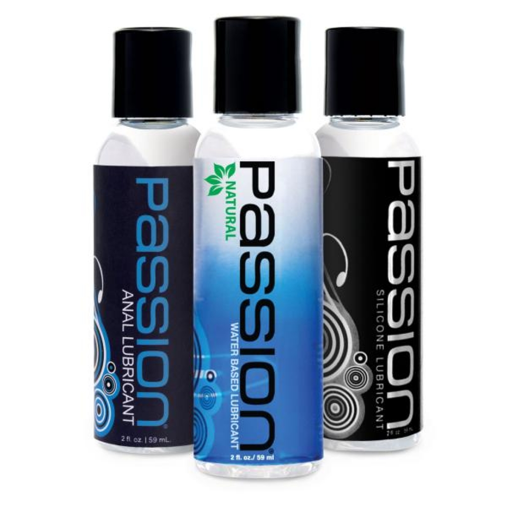 Passion Lubricant 3 Piece Sampler Set - Clear