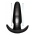 Kinetic Thumping Medium Anal Plug - Black