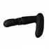 Thrilling Silicone Thrusting Anal Plug with Remote Control - Black