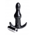 Bumpy Vibrating Anal Plug - Black