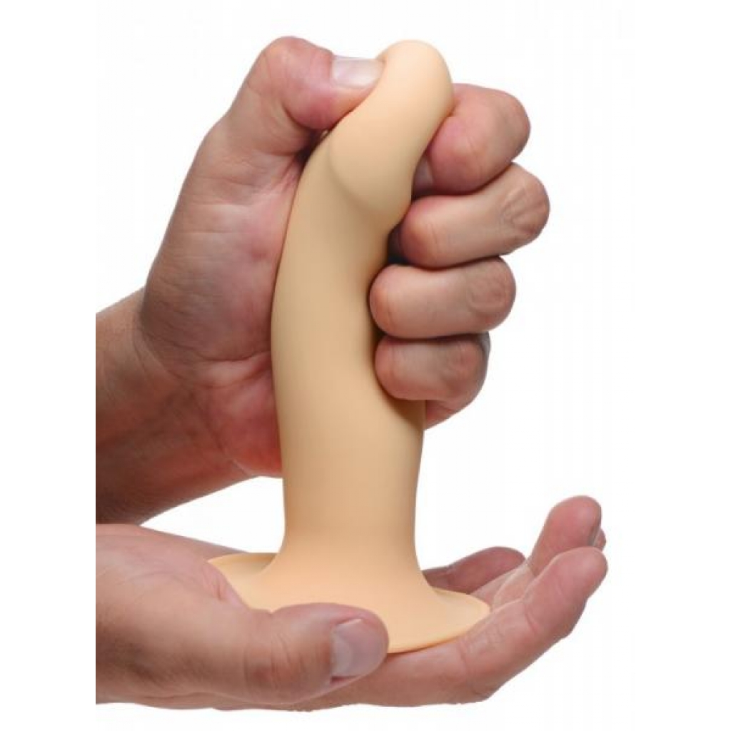 Squeeze-It Squeezable Phallic Dildo - Beige