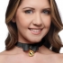 Golden Kitty Cat Bell Collar – Black/Gold