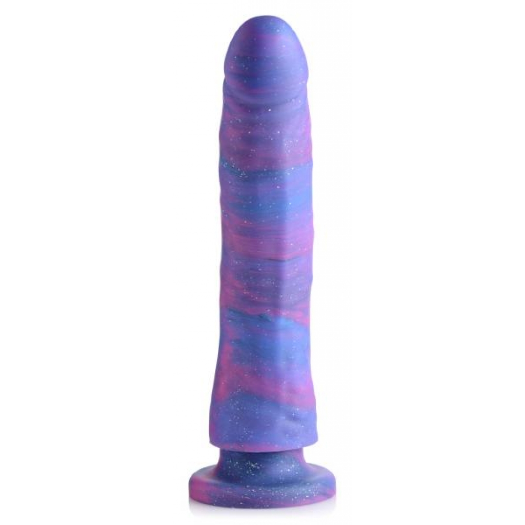 Magic Stick Glitter Silicone Dildo - 9.5 Inch Purple