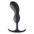 Premium Silicone Weighted Prostate Plug - Large Black