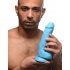 8.25 Inch Dildo With Balls - Vibrant Blue Experience