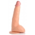 Beefy Brad 9-Inch Dildo with Balls - Light Nude