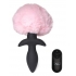 Remote Control Wagging Bunny Tail Anal Plug - Pink