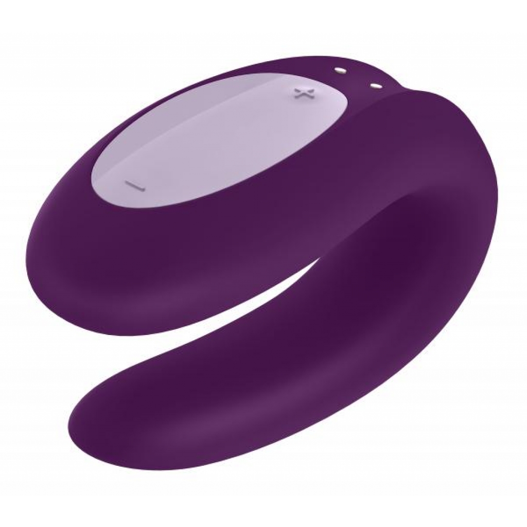 Satisfyer Double Joy Partner Vibrator - Purple