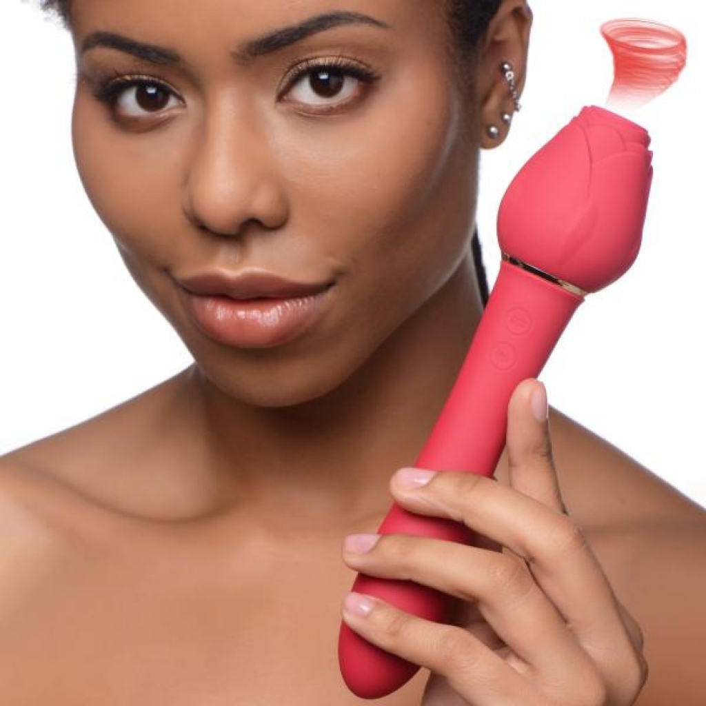 Bloomgasm Sweet Heart Rose Vibrator - Red