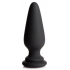 Premium Interchangeable Silicone Anal Plug - Large Black