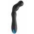 12x Silicone Beaded Prostate Vibrator - Black