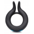 10x Dual Stim Silicone Cock Ring - Black