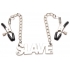 Slave Chain Nipple Clamps with Adjustable Pressure - Silver