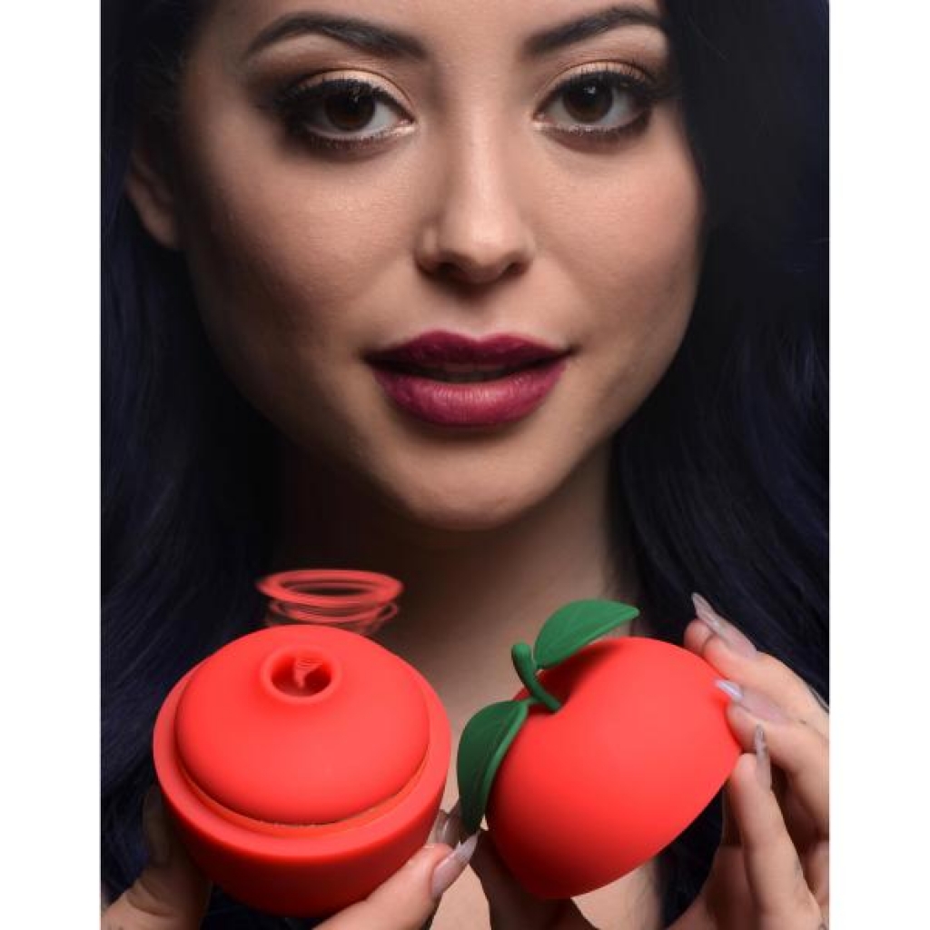 Forbidden Apple Silicone Clitoris Stimulator - Red