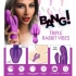 10x Triple Rabbit Silicone Vibrator - Purple Delight