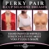 Perky Pair D-Cup Wearable Silicone Breasts - Nude