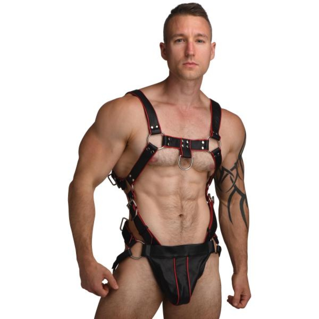 Heathen's Male Body Harness - L/XL Black