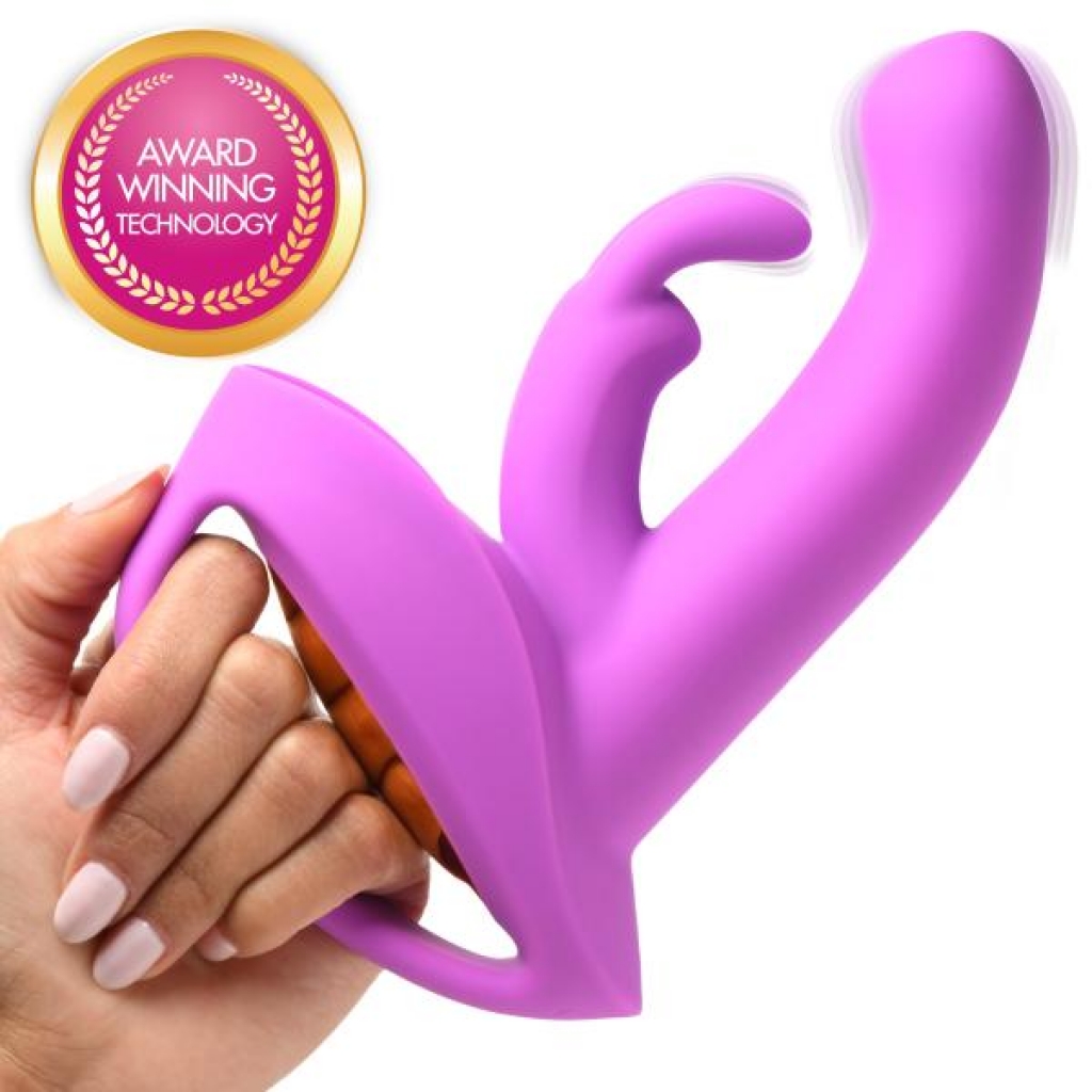 12x Come-hither Rocker Silicone Vibrator - Purple