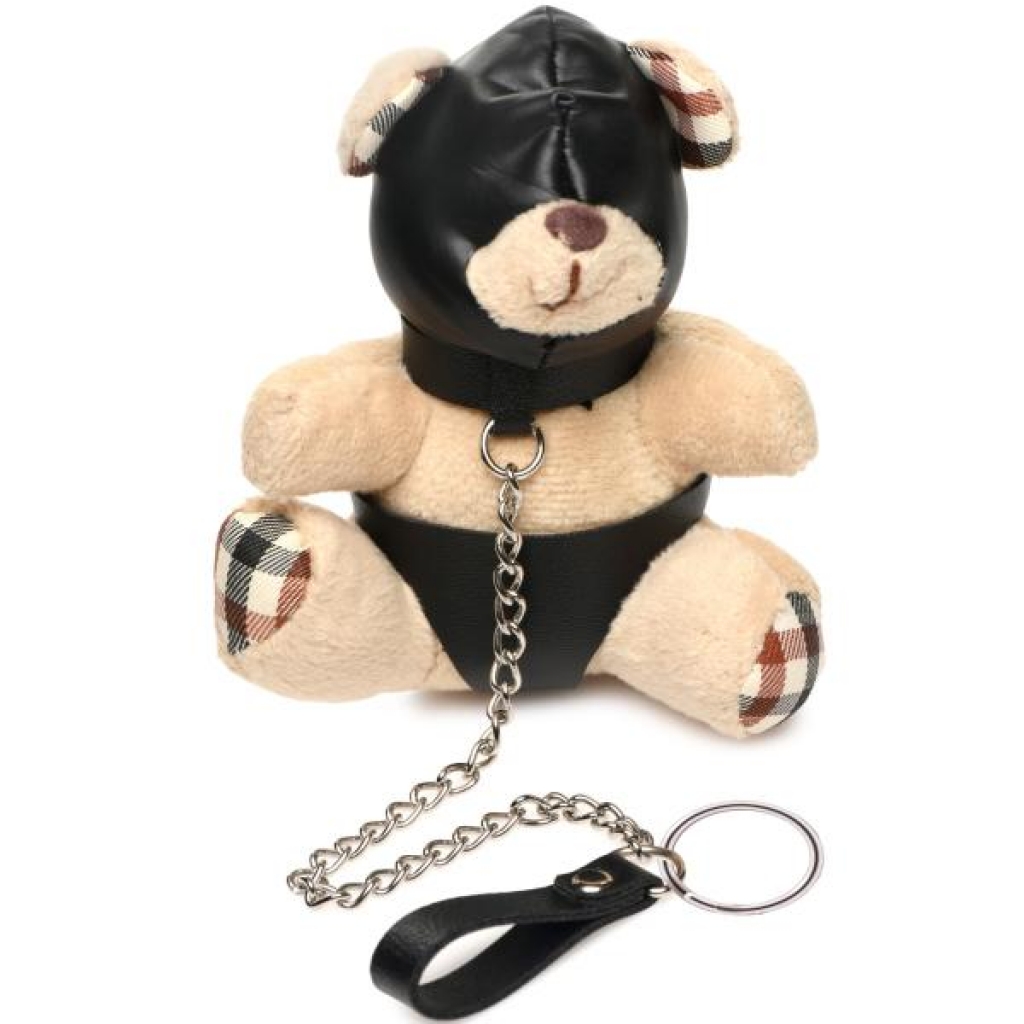 Hooded Teddy Bear Keychain - Brown