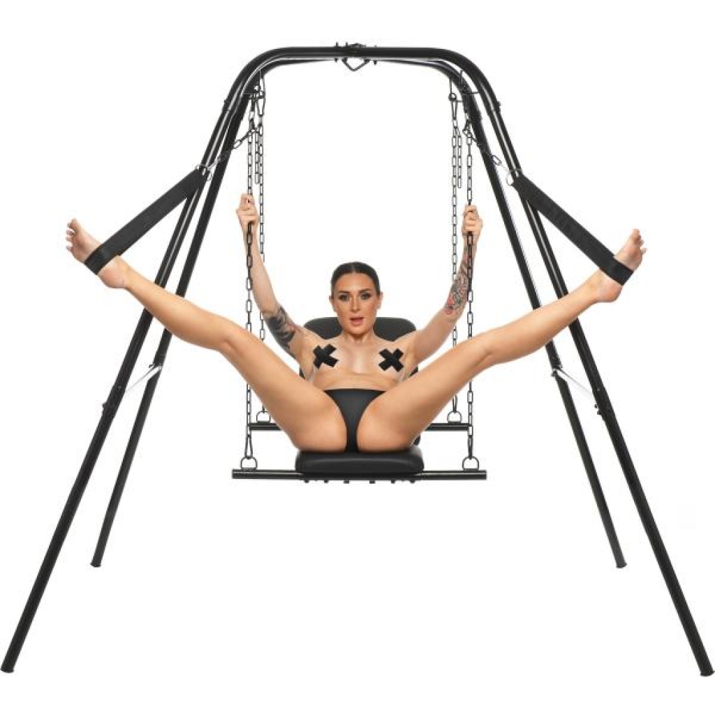 Throne Adjustable Sex Swing with Stand - Smoke