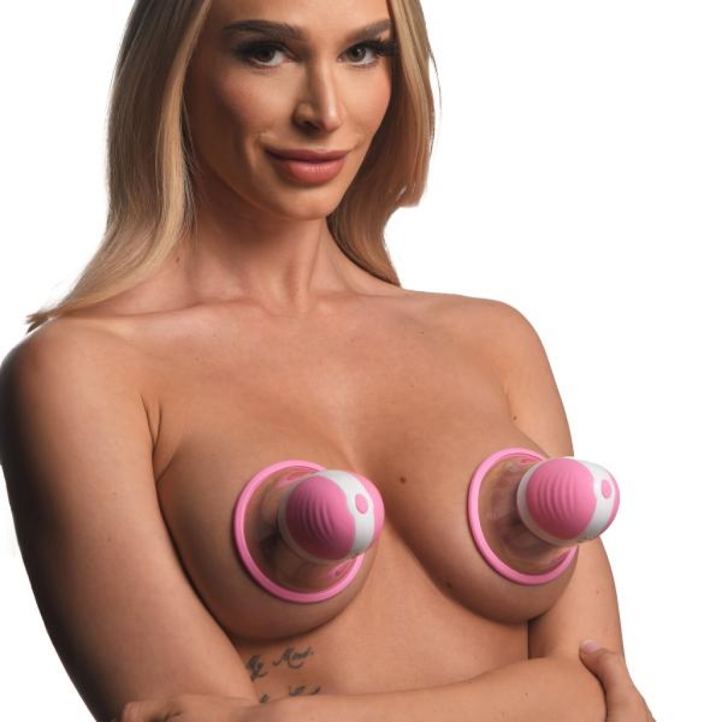 10x Rotating Nipple Suckers - Pink