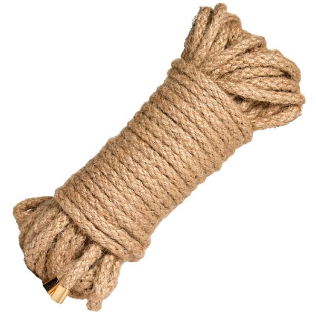 Premium Braided Jute Bondage Rope - 50 Feet Brown