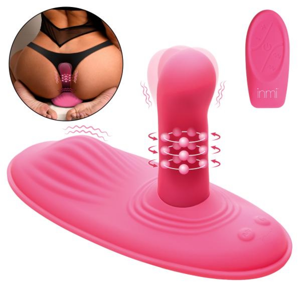 Spin N' Grind Rotating Vibrating Silicone Grinder - Pink