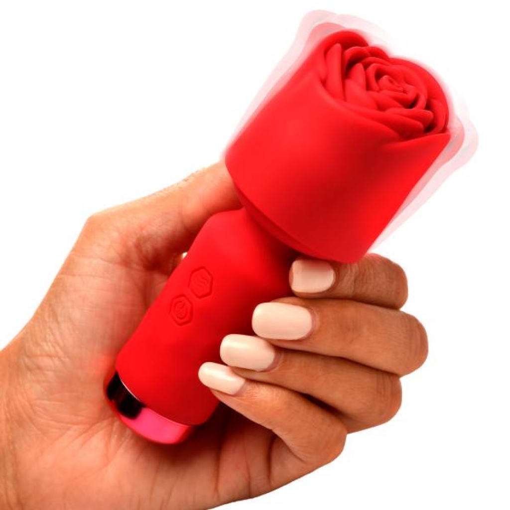 Pleasure Rose - Compact Mini Silicone Wand