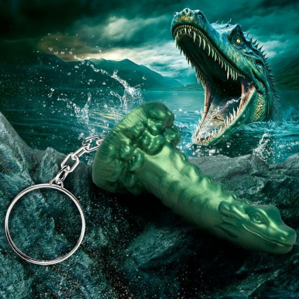 Cockness Monster Mini Dildo Key Chain - Green