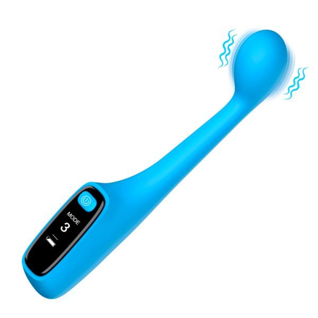 Digital G-Spot Vibrator with LED Display - Blue