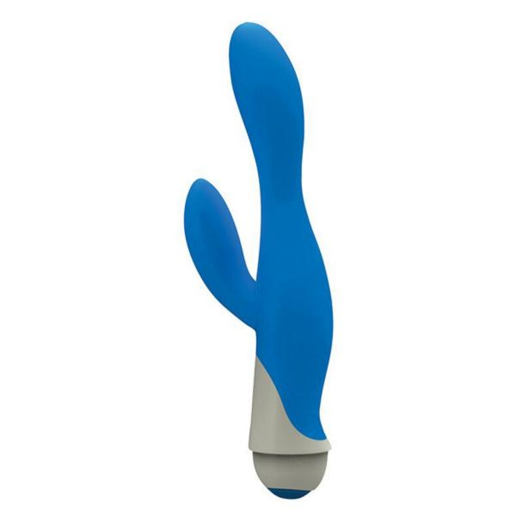 Serena 7 Speed Silicone Rabbit Vibe - Blue