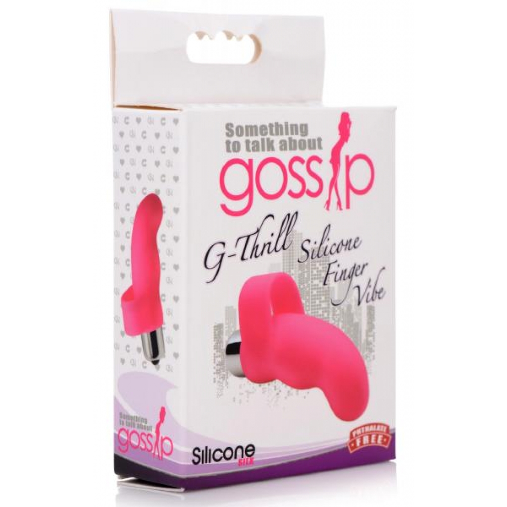 G-Thrill Silicone Finger Vibe - Magenta Pink