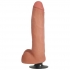 Jock 11 Inch Vibrating Dong With Balls - Beige