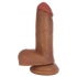 Jock Dark Bareskin Dildo With Balls - 6 Inch Brown