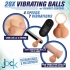 28x Vibrating Realistic Balls with Remote - 40mm Beige