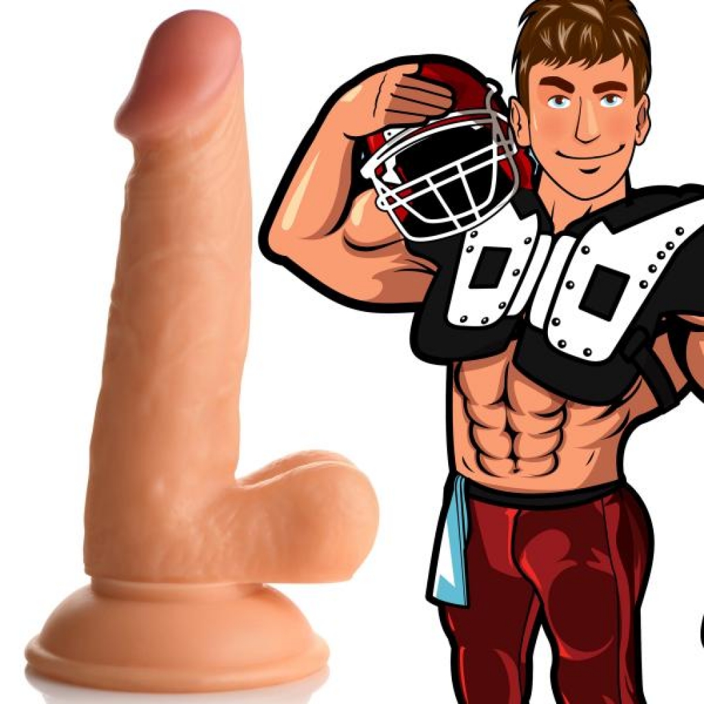 Football Frank - 6.75 Inch Dildo - Beige