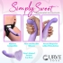 Slim G-spot Silicone Purple and White Dildo