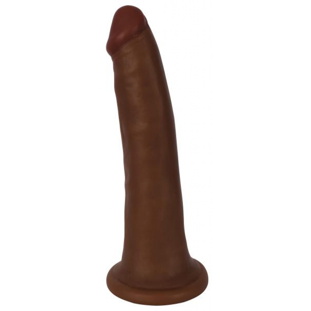 Thinz 8 Inch Slim Dildo - Medium Brown