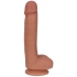 Thinz Slim Dildo with Balls - Light Beige