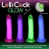 7 Inch Glow-in-the-Dark Silicone Dildo - Blue