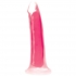 7 Inch Glow-in-the-Dark Silicone Dildo - Pink