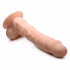 Silexpan Hypoallergenic Silicone Dildo With Balls - 7 Inch Beige