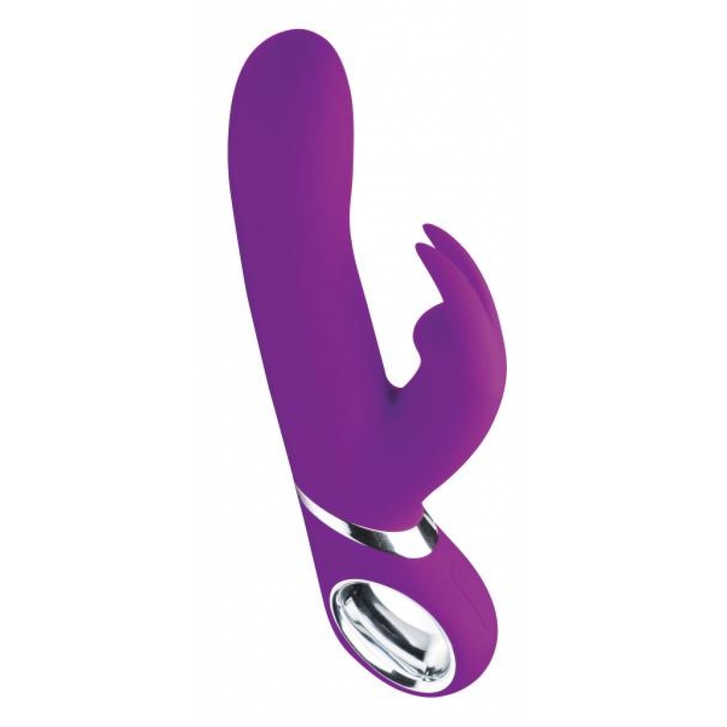 Twirly 66x Spinning Silicone Rabbit Vibrator Purple