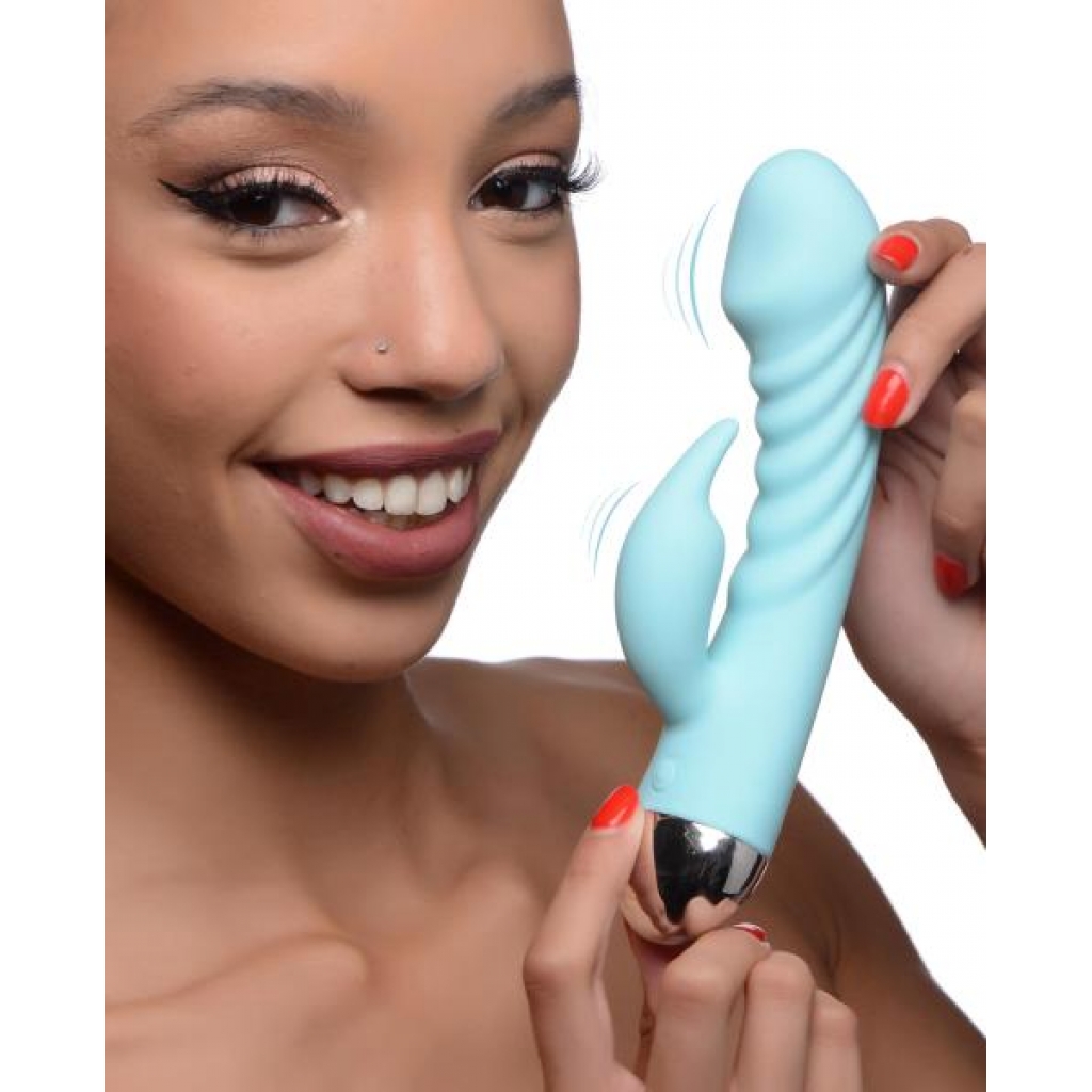 Sassy 10x Silicone G-spot Vibrator - Blue