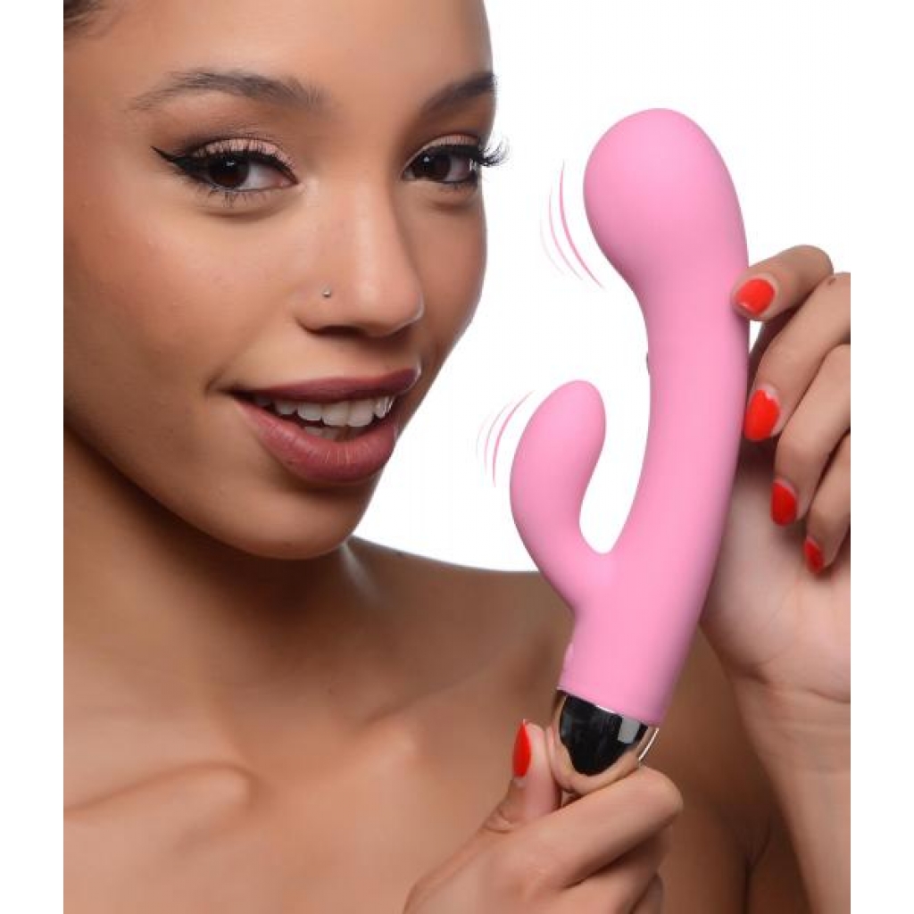 Bubbly 10X Silicone G-Spot Vibrator - Pink