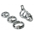 Detained Stainless Steel Chastity Cage - Silver