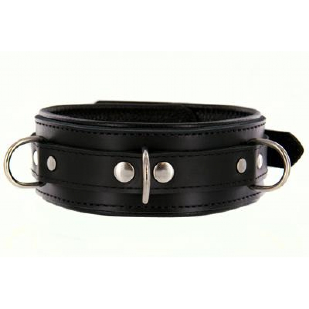 Strict Leather Premium Locking Collar - Black