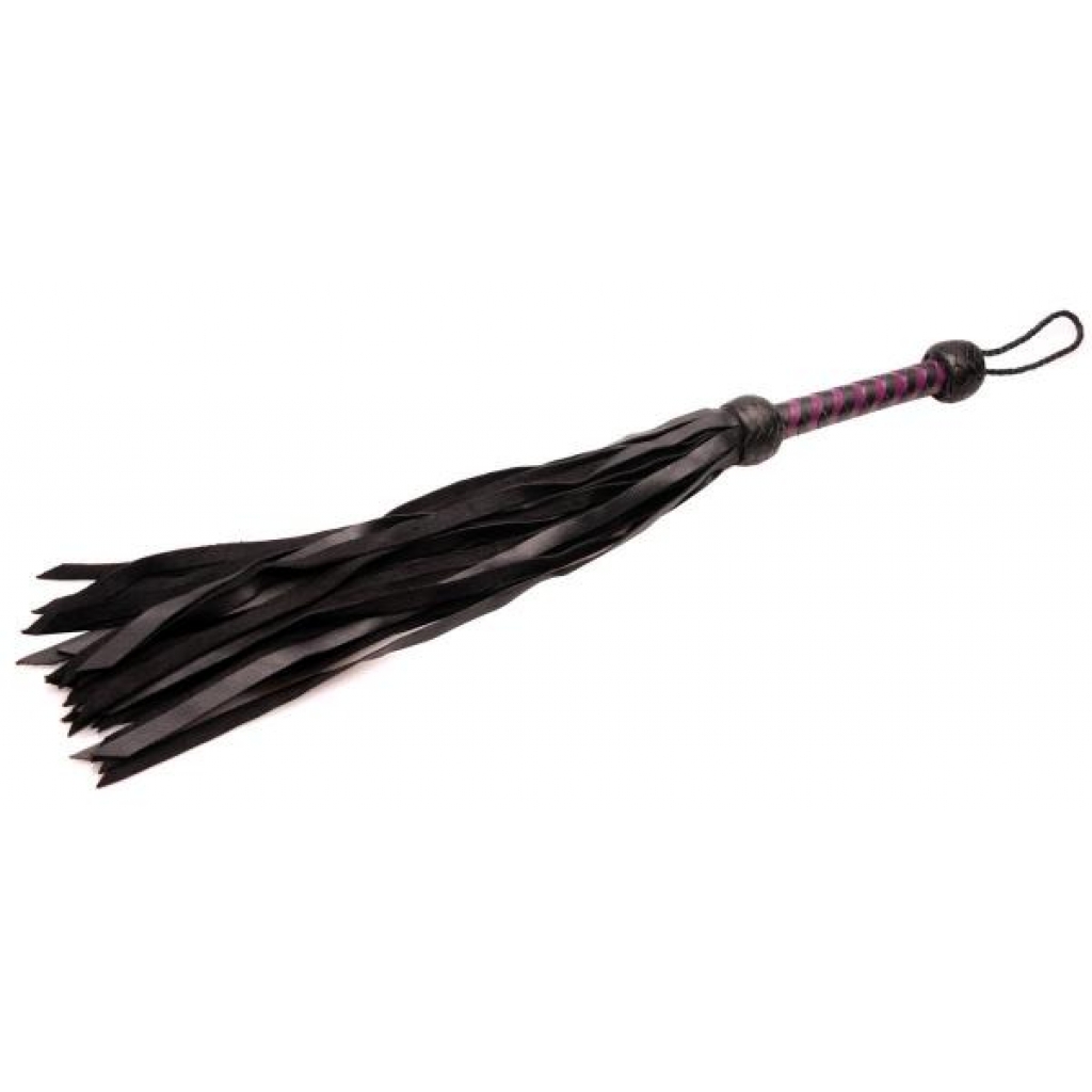 Strict Leather Premium Deerskin Flogger - Purple