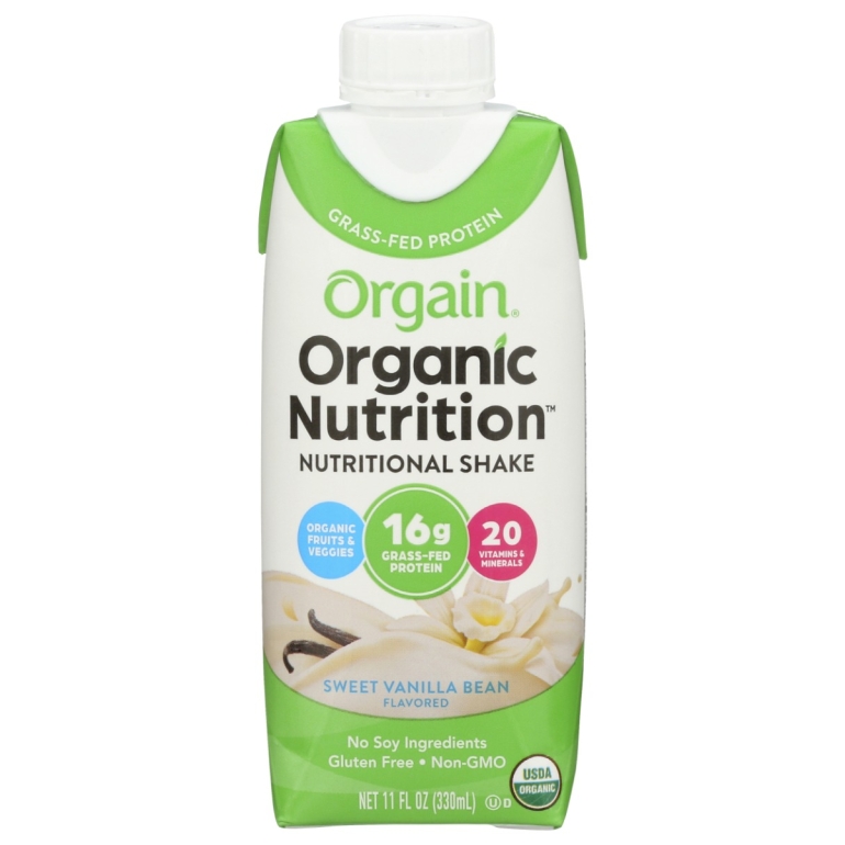 Organic Nutrition Shake Sweet Vanilla Bean, 11 fo